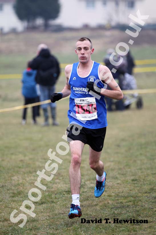 No 1546 Senior Men, North East Harrier League, Wrekerton, Gateshead.